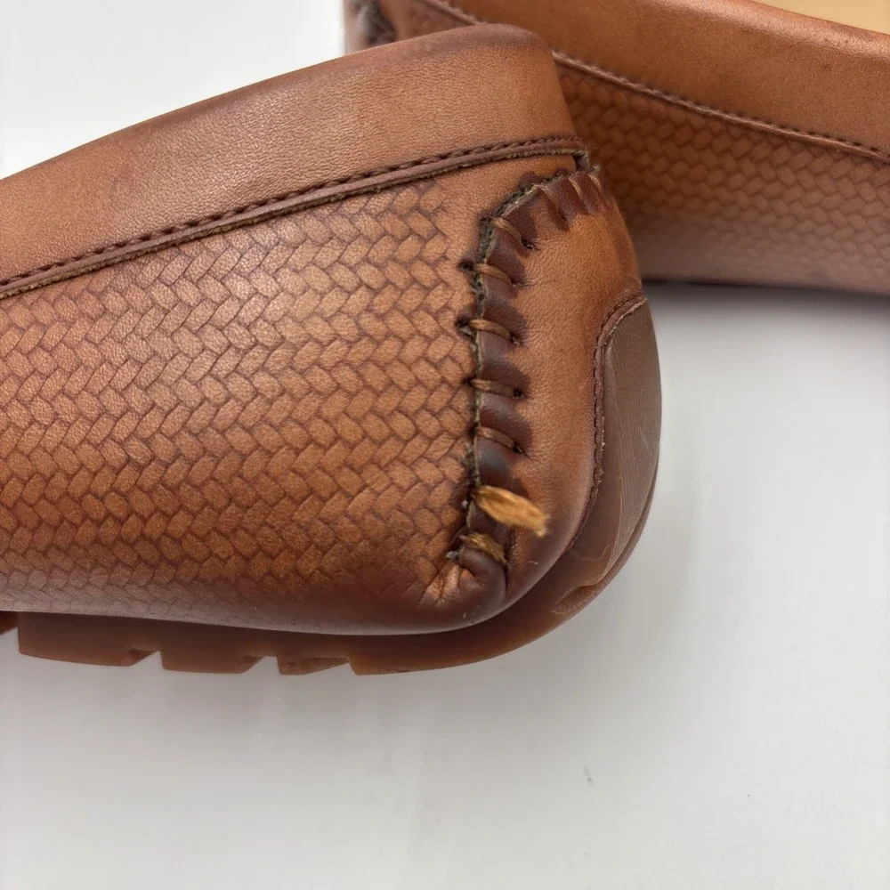 Guess Men's Driving Loafers Brown Size‎ 9.5 M Faux Leather Rubber Sole